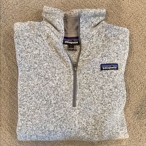 Patagonia Men's Zip-Up Sweater in Heather Gray